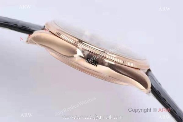1:1 Replica Rolex Cellini Time EW Factory Swiss 3132 Automatic Watch Rose Gold Black Dial Watch For Men 1:1 Replica Rolex Cellini Time EW Factory Swiss 3132 Automatic Watch Rose Gold Black Dial Watch For Men