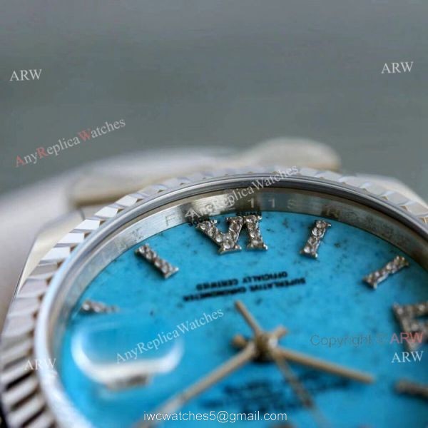 New Rolex Day Date Turquoise Roman Dial M128238 Stainless Steel Copy Watch 36mm New Rolex Day Date Turquoise Roman Dial M128238 Stainless Steel Copy Watch 36mm