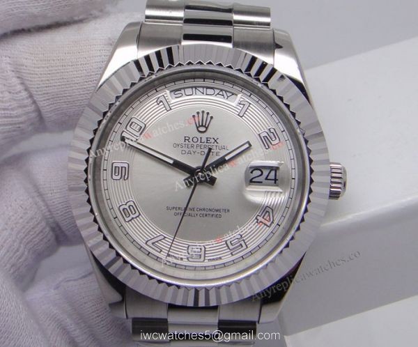 Rolex Daydate II Stainless Steel Silver Arabic Watch 41mm Rolex President Replica Rolex Daydate II Stainless Steel Silver Arabic Watch 41mm Rolex President Replica