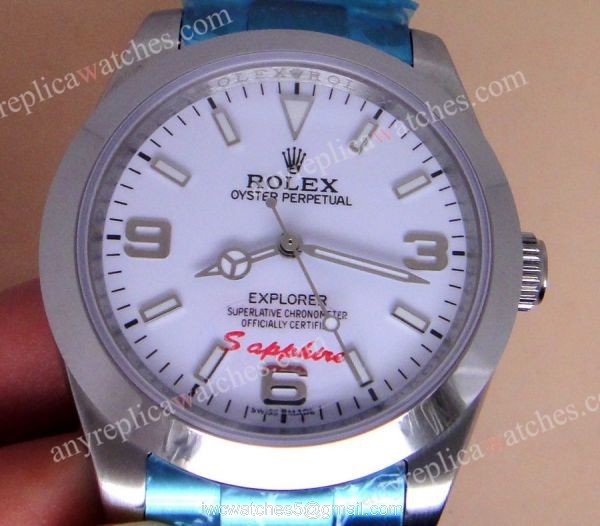 Replica Rolex Explorer White Dial Stainless Steel Mens Watch Replica Rolex Explorer White Dial Stainless Steel Mens Watch