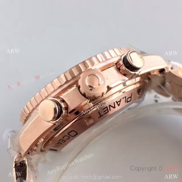 (OM)New Copy Swiss Omega Seamaster 9901 Watch Rose Gold Black Face (OM)New Copy Swiss Omega Seamaster 9901 Watch Rose Gold Black Face