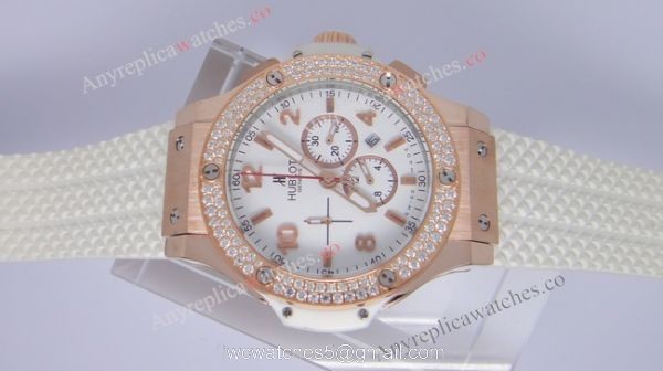 Replica Hublot watch BIG BANG GOLD WHITE DIAMONDS 41mm Replica Hublot watch BIG BANG GOLD WHITE DIAMONDS 41mm