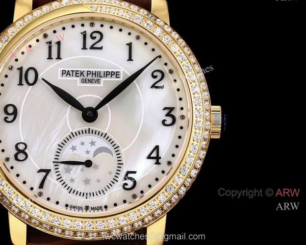Swiss Copy Patek Philippe Complications Moonphase 4968R Watch Gold Case Swiss Copy Patek Philippe Complications Moonphase 4968R Watch Gold Case