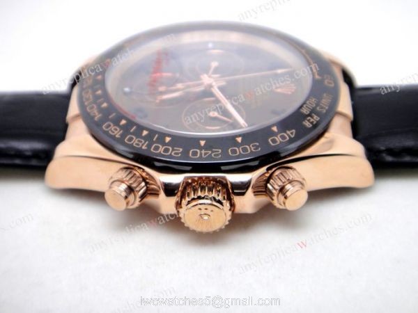 Replica Rolex Daytona Watch Rose Gold Case / Chocolate Dial / Black Ceramic Bezel Replica Rolex Daytona Watch Rose Gold Case / Chocolate Dial / Black Ceramic Bezel