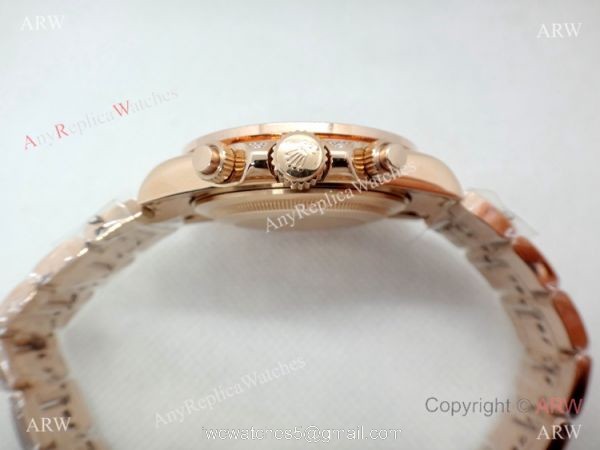 Newest Rolex Daytona Rainbow 40mm watch Rose Gold Automatic Movement Newest Rolex Daytona Rainbow 40mm watch Rose Gold Automatic Movement
