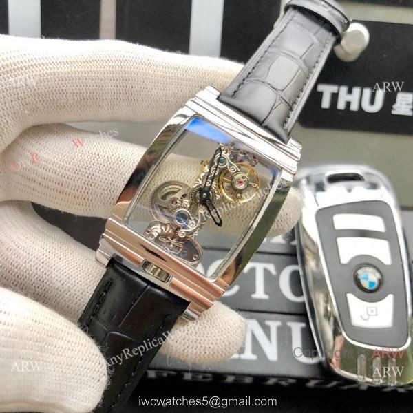 New Copy Corum Golden Bridge Transparent Rose Gold Corum Watch 38mm New Copy Corum Golden Bridge Transparent Rose Gold Corum Watch 38mm