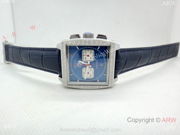 Best Tag Heuer Monaco Calibre 12 Replica Watch Blue Chronograph Dial Best Tag Heuer Monaco Calibre 12 Replica Watch Blue Chronograph Dial