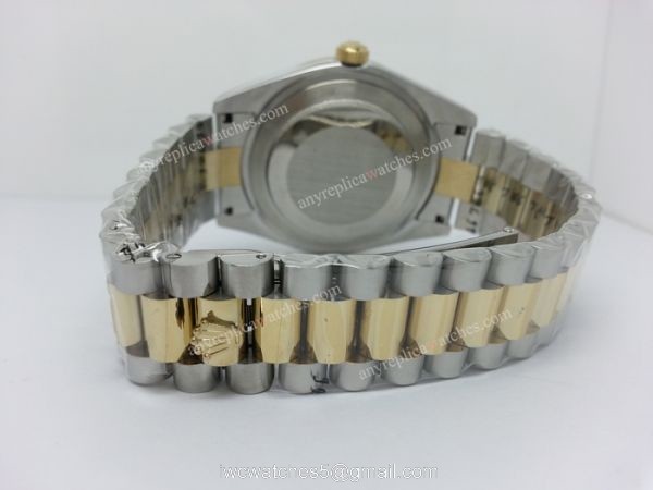 Rolex 2-Tone Daydate II Replica Watch Gold Face 41mm Rolex 2-Tone Daydate II Replica Watch Gold Face 41mm