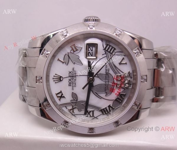 Rolex White Gold Masterpiece White MOP Face Lady Size Rolex White Gold Masterpiece White MOP Face Lady Size