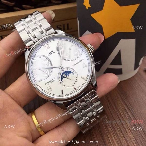 Best Copy IWC Portuguese Watch Stainless Steel 44mm Watch Face Best Copy IWC Portuguese Watch Stainless Steel 44mm Watch Face