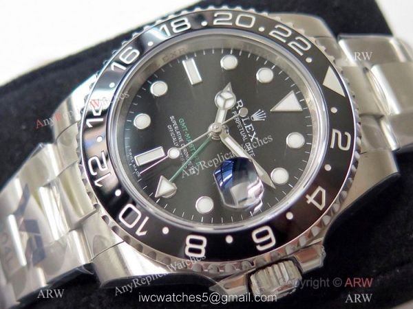 Grade 1A Copy Rolex Oyster GMT-Master II 116710 Black Ceramic Watch VR-Factory Swiss Cal3186 Grade 1A Copy Rolex Oyster GMT-Master II 116710 Black Ceramic Watch VR-Factory Swiss Cal3186