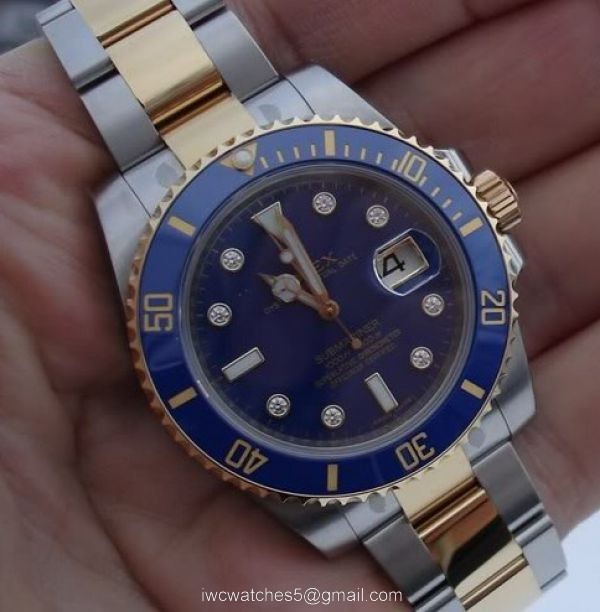 NEW UPGRADED Rolex Submariner Watch 2-Tone Blue Diamond Ceramic Bezel NEW UPGRADED Rolex Submariner Watch 2-Tone Blue Diamond Ceramic Bezel