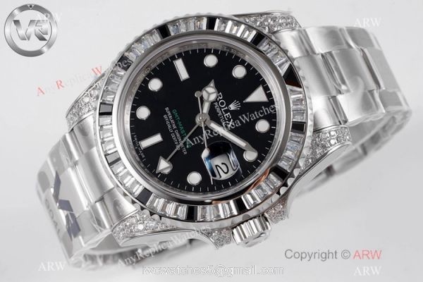 Swiss 1:1 Copy Rolex GMT-Master 2 Black Sapphire Watch VR Factory MAX Version Swiss 3186 Movement Swiss 1:1 Copy Rolex GMT-Master 2 Black Sapphire Watch VR Factory MAX Version Swiss 3186 Movement
