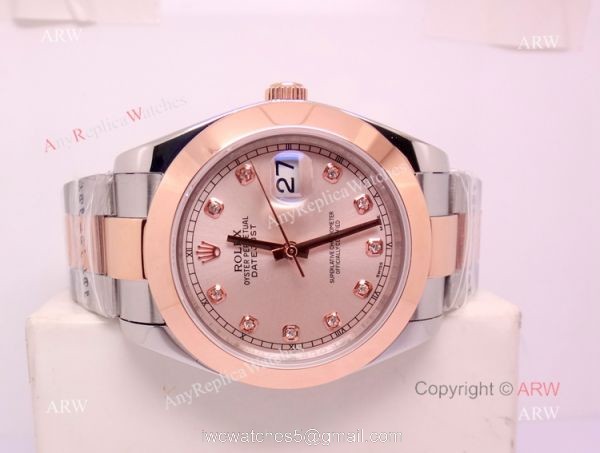Replica Rolex Datejust 40mm 2-Tone Rose Gold Watch Oyster Band Replica Rolex Datejust 40mm 2-Tone Rose Gold Watch Oyster Band