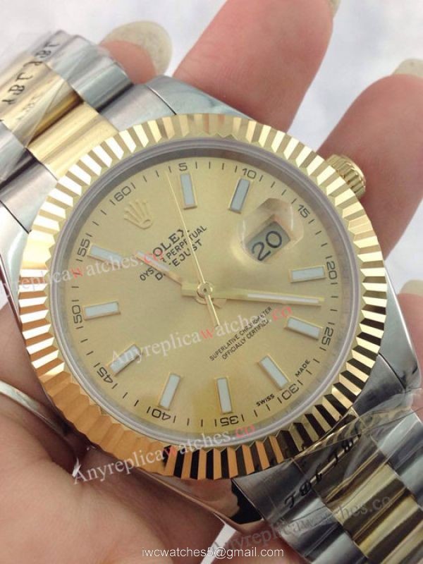 Rolex Datejust II 2-Tone Gold Face Watch 41mm Rolex President Replica Rolex Datejust II 2-Tone Gold Face Watch 41mm Rolex President Replica