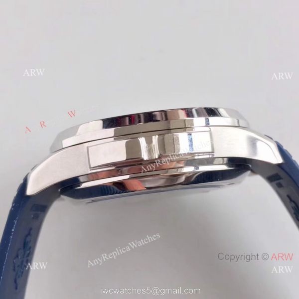 Replica Swiss Patek Philippe Travel Time Watch SS Blue Rubber Strap Replica Swiss Patek Philippe Travel Time Watch SS Blue Rubber Strap