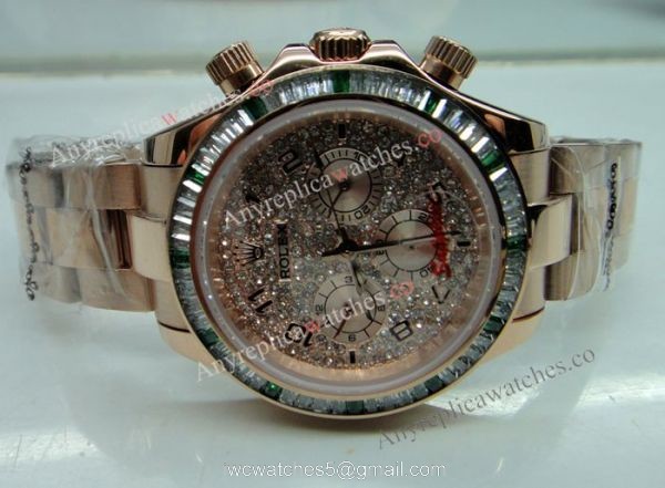 Rolex Daytona Rose Gold Watch Fake Rolex with Diamond Bezel 40mm Watch Rolex Daytona Rose Gold Watch Fake Rolex with Diamond Bezel 40mm Watch