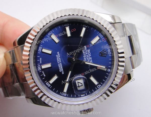 NEW UPGRADED Replica Rolex Datejust II SS Blue Face DJII Watch 41MM NEW UPGRADED Replica Rolex Datejust II SS Blue Face DJII Watch 41MM