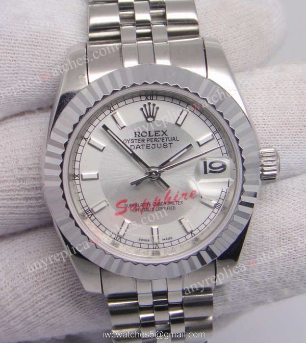 Replica Rolex Datejust Silver Face Jubilee band Ladies Watch Replica Rolex Datejust Silver Face Jubilee band Ladies Watch