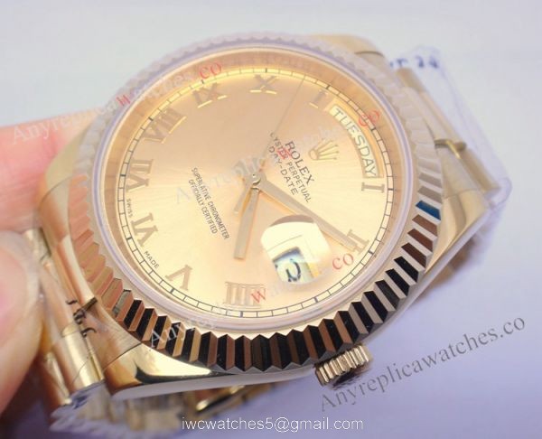 High Quality Replica Yellow Gold Rolex Day-Date II Watch 41mm Gold Dial High Quality Replica Yellow Gold Rolex Day-Date II Watch 41mm Gold Dial