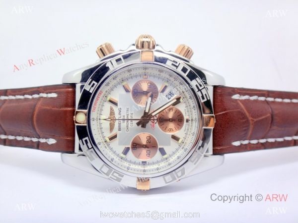 Replica Breitling Chronomat Swiss watch Rose gold subdial Replica Breitling Chronomat Swiss watch Rose gold subdial