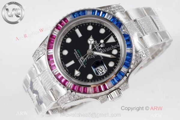 Swiss 1:1 VR Factory &8216;MAX Rolex GMT-Master II 116759 Saru Watch Diamond Band Swiss 1:1 VR Factory &8216;MAX Rolex GMT-Master II 116759 Saru Watch Diamond Band