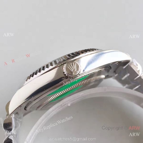 Rolex Day-Date II Watch Replica Stainless Steel Black Face Diamond Markers Rolex Day-Date II Watch Replica Stainless Steel Black Face Diamond Markers
