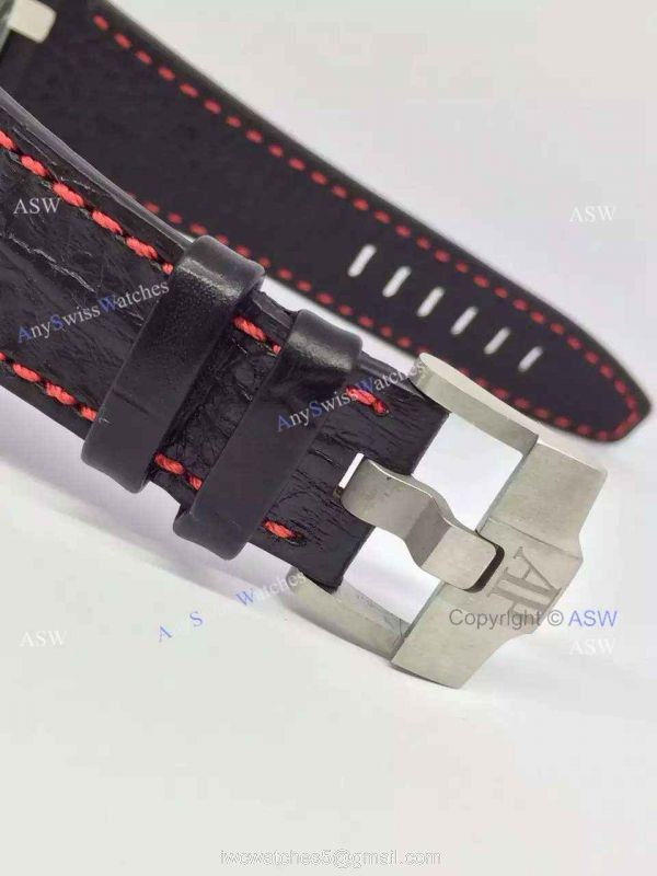 Swiss 3126 Replica Audemars Piguet Black Dial Number Black Leather Swiss 3126 Replica Audemars Piguet Black Dial Number Black Leather