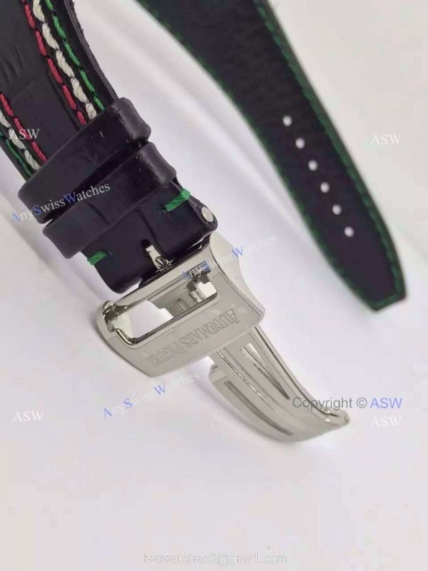 Swiss Audemars Piguet Pride of Mexico Replica Watch SS White Chronograph Black Leather Swiss Audemars Piguet Pride of Mexico Replica Watch SS White Chronograph Black Leather