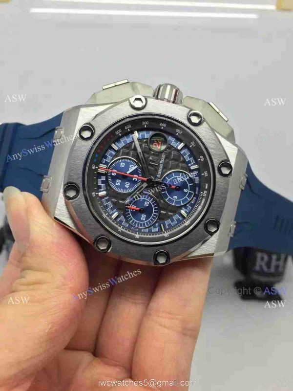 Swiss 3126 Audemars Piguet Michael Schumacher Blue Face Chronograph watch Swiss 3126 Audemars Piguet Michael Schumacher Blue Face Chronograph watch