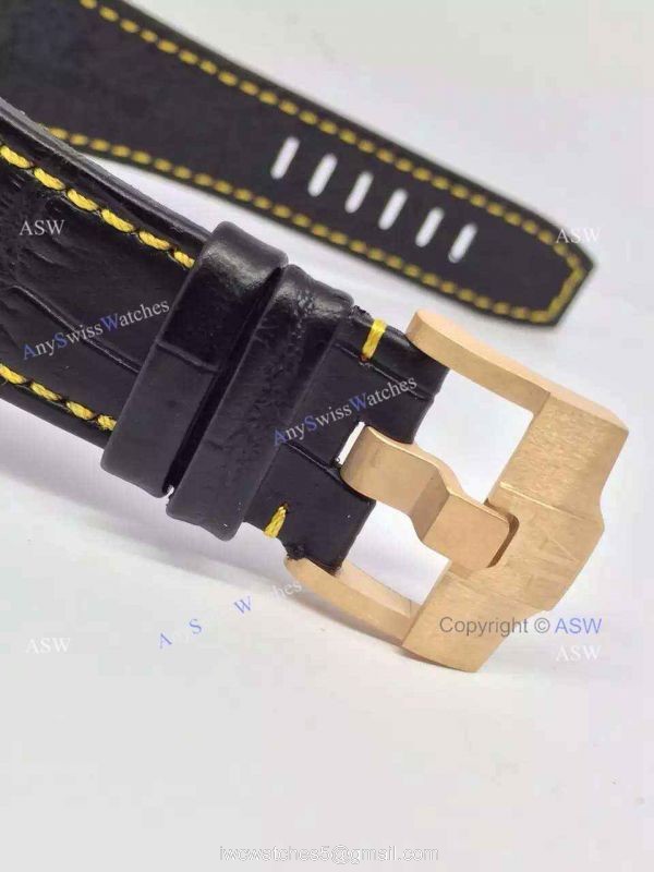 Fake Audemars Piguet Watch Rose Gold Black Leather Mens Watch Fake Audemars Piguet Watch Rose Gold Black Leather Mens Watch