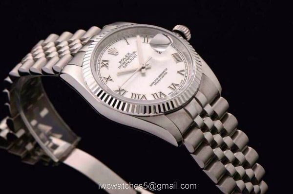 ROLEX DATEJUST SWISS ETA 3135 AUTOMATIC WATCH WHITE FACE ROLEX DATEJUST SWISS ETA 3135 AUTOMATIC WATCH WHITE FACE
