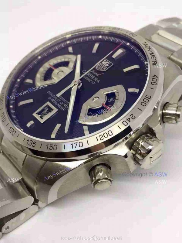 Super Clone Tag Heuer Grand Carrera Calibre 17 RS3 Watch SS black Dial Super Clone Tag Heuer Grand Carrera Calibre 17 RS3 Watch SS black Dial