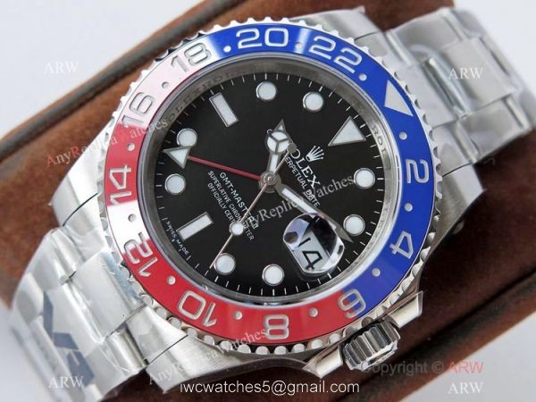 Super Clone Rolex GMT Master II VR-Factory Swiss Cal3186 Watch Pepsi Bezel Oyster Band Super Clone Rolex GMT Master II VR-Factory Swiss Cal3186 Watch Pepsi Bezel Oyster Band