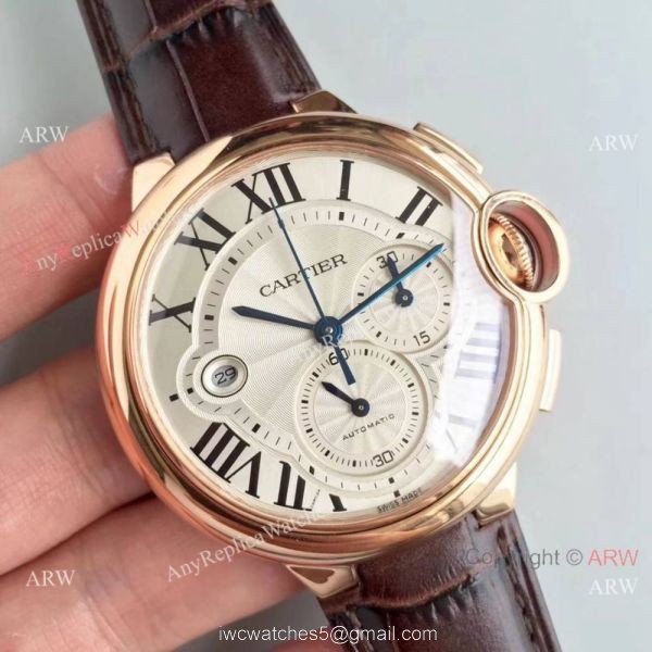 Swiss Copy Cartier Ballon Bleu Chronograph 8101 MC Watch Rose Gold Swiss Copy Cartier Ballon Bleu Chronograph 8101 MC Watch Rose Gold