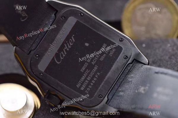 Cartier Santos 100th Anniversary Black Watch Swiss Grade Replica Cartier Santos 100th Anniversary Black Watch Swiss Grade Replica