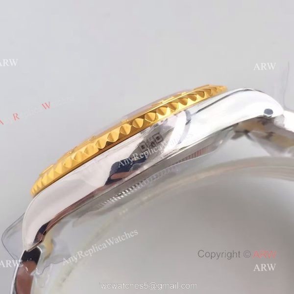 Swiss Copy Rolex Yacht-master 2836 Watch 2-Tone White Face Swiss Copy Rolex Yacht-master 2836 Watch 2-Tone White Face