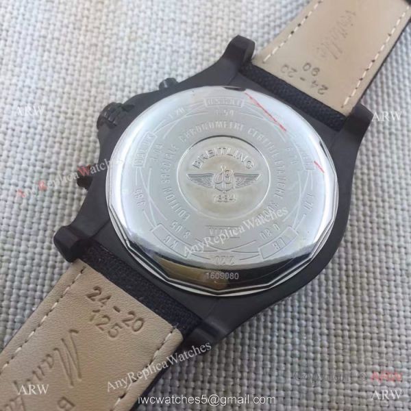 Fake Breitling Super Avenger II Black Leather Strap Chronograph Watch Fake Breitling Super Avenger II Black Leather Strap Chronograph Watch