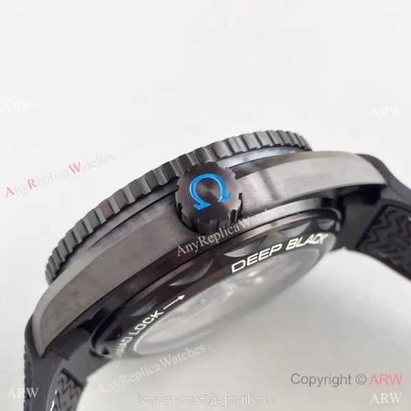Swiss Replica Omega Seamaster Planet Ocean Deep Black GMT Ceramic Blue Watch Swiss Replica Omega Seamaster Planet Ocean Deep Black GMT Ceramic Blue Watch