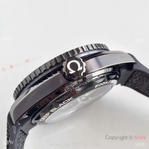 Swiss Replica Omega Seamaster Planet Ocean Deep Black GMT Ceramic Watch Swiss Replica Omega Seamaster Planet Ocean Deep Black GMT Ceramic Watch