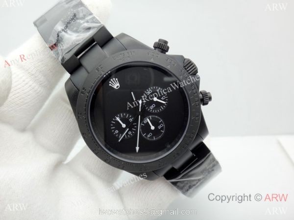 Newest Replica Rolex Daytona Automatic Watch w/ All Black Case Newest Replica Rolex Daytona Automatic Watch w/ All Black Case