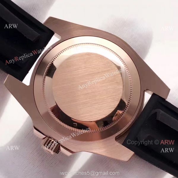 Swiss ETA2836 Rolex Submariner Rose Gold Rubber Strap Watch 40mm Swiss ETA2836 Rolex Submariner Rose Gold Rubber Strap Watch 40mm