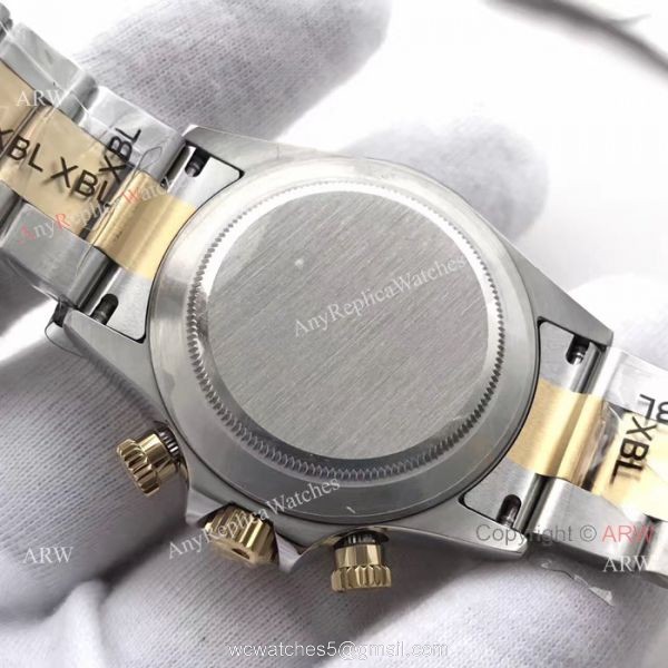 JF Swiss Grade 7750 Rolex Daytona 2-Tone Watch Gold Face Black Subdials JF Swiss Grade 7750 Rolex Daytona 2-Tone Watch Gold Face Black Subdials