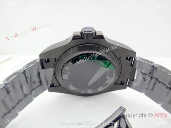 All Black Rolex Replica GMT-MASTER II Watch / Red Black Ceramic Bezel All Black Rolex Replica GMT-MASTER II Watch / Red Black Ceramic Bezel