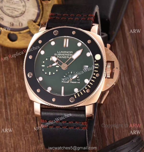 Newest Copy Panerai Luminor Submersible Power Reserve Watch Green Face Newest Copy Panerai Luminor Submersible Power Reserve Watch Green Face
