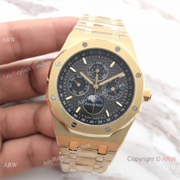 Audemars Piguet Royal Oak Perpetual Calendar Replica Yellow Gold Watch Audemars Piguet Royal Oak Perpetual Calendar Replica Yellow Gold Watch