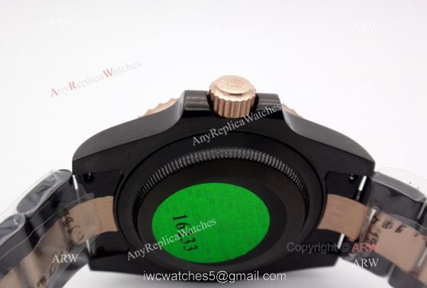 High Quality Solid Black Rolex Submariner Watch 2-Tone Rose Gold Black Ceramic Eezel High Quality Solid Black Rolex Submariner Watch 2-Tone Rose Gold Black Ceramic Eezel