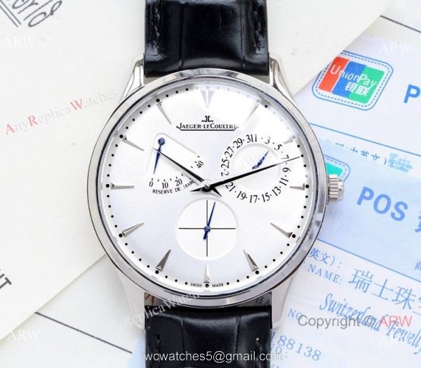 Copy Jaeger LeCoultre Master Ultra Thin Reserve de Marche Black Dial Watch Copy Jaeger LeCoultre Master Ultra Thin Reserve de Marche Black Dial Watch