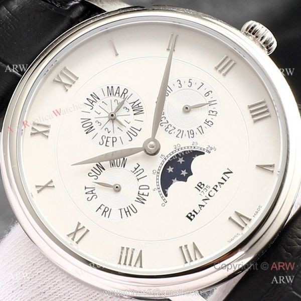 Swiss Replica Blancpain Villeret Perpetual Calendar Rose Gold Mens Watch ETA6654 Swiss Replica Blancpain Villeret Perpetual Calendar Rose Gold Mens Watch ETA6654