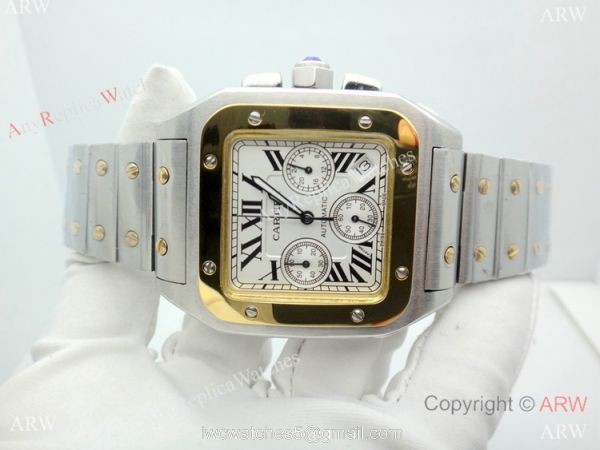 Replica Cartier Santos Chronograph Watch 38mm Replica Cartier Santos Chronograph Watch 38mm